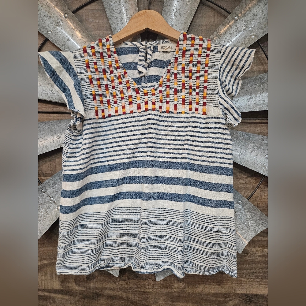 Roolee Tocca Striped Boho Top